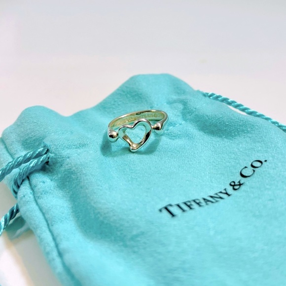 Tiffany & Co. Jewelry - Tiffany & Co. Elsa Peretti Open Heart Ring - size 4.5